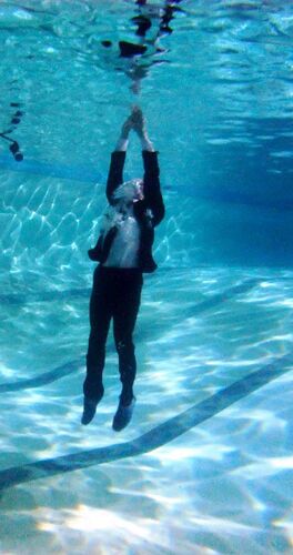 David Bolger in movement underwater